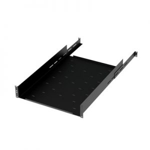 Charola Ajustable para Rack de 19" de 4 postes de 2 Unidad de Espacio. Profunidad de 633 a 816 mm.