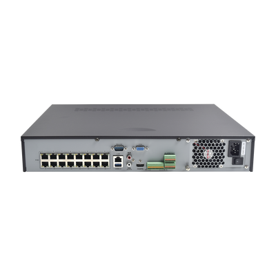NVR 8 Megapixel (4K) / 32 canales IP / 16 Puertos PoE+ / 4 Bahías de Disco Duro / Switch PoE 300 mts / HDMI en 4K - Image 3