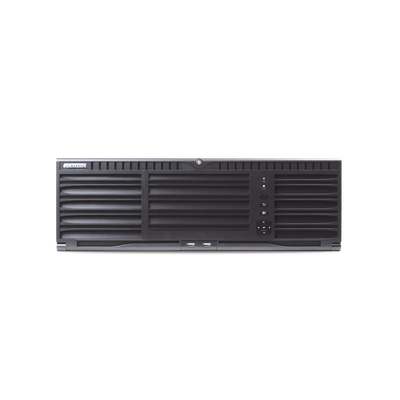 NVR 12 Megapixel (4K) / 256 canales IP / 16 Bahías de Disco Duro / 4 Puertos de Red / Soporta RAID con Hot Swap / NVR de Alto Desempeño