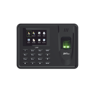 Lector de Huella con Teclado para Control de Asistencia, 500 Huellas, Genera Reporte por USB en Excel, Descarga mediante memoria USB