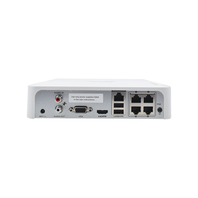 NVR 4 Megapixel / 4 Canales IP / 4 Puertos PoE+ / 1 Bahía de Disco Duro / Salida en Full HD - Image 3