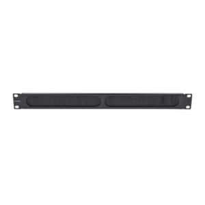 Tapa Ciega para Rack de 19in, Tipo Cepillo de Nylon, para Paso de Cables y Mejor Manejo Térmico, Color Negro, 1UR