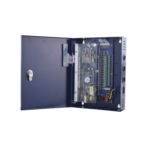 Fuente de poder profesional de 12-14.8 Vcd @ 16 Amper ; para 16 cámaras , Voltaje de entrada : 96-264 Vca