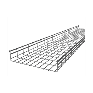 Charola tipo malla 116/500 mm, con acabado Electro Zinc, hasta 923 cables Cat6, tramo 3 m