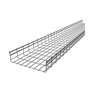 Charola tipo malla 116/450 mm, con acabado Electro Zinc, hasta 760 cables Cat6, tramo 3 m