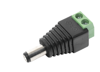 Adaptador tipo Jack de 3.5 mm macho polarizado de 12 Vcd