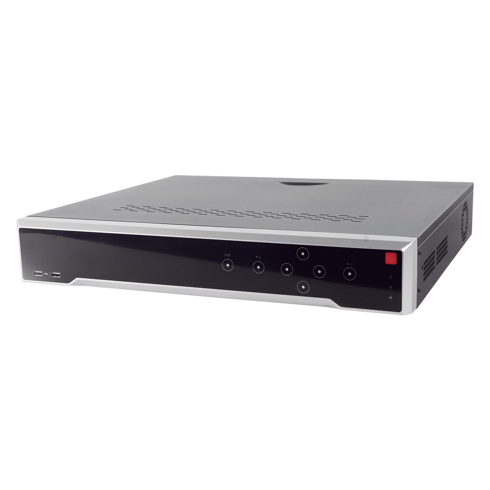 NVR de 16 canales Serie Performance / H.265+ / 16 Puertos PoE+ / Grabación hasta 12 MP / 4 Bahías para Disco duro / PoE hasta 300 metros