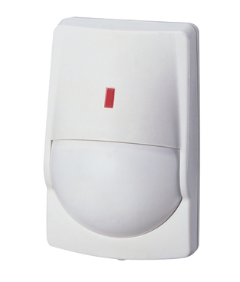 Sensor de Movimiento PIR / Uso en Interior/ Inmunidad a Mascotas / 40' X 40' Cobertura / Compatible con cualquier panel de alarma / Alambrico