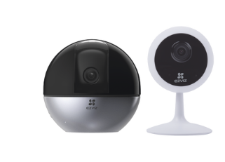 Kit de Camaras WiFi, Incluye 1 Pieza EZ-MINO y 1 Pieza C6TC / Uso Residencial / Grabacion en la Nube / Audio de Dos Vias