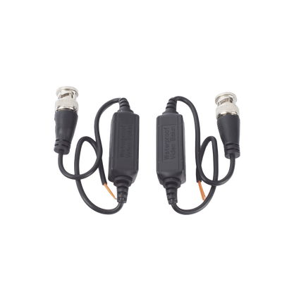 Kit de Transceptores (Balluns) EXTERIOR TurboHD Hasta 5 MPx HD-TVI/HD-CVI/AHD / CONECTORES 100% COBRE / Con Cable RF Blindado para aplicaciones