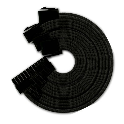 Cable Extención Yeyian Para Fuente de poder Kabel Serie 1000, Fuente de Poder, Negro