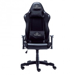 Silla Gaming Yeyian YAR-9863N, Gamer, Asiento acolchado, Negro, Poliuretano