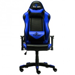 Silla Gaming Yeyian CADIRA 1150A, Gamer, Asiento acolchado, Negro/Azul