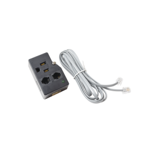 Protector para enchufe con salida única, circuito de 110 V/15 A, tornillo de retención, Telco RJ11 entrada/salida