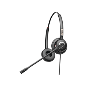 Diadema monoaural con tecnología antishock para teléfonos IP FANVIL y Polycom con micrófono de cancelación de ruido, larga durabilidad