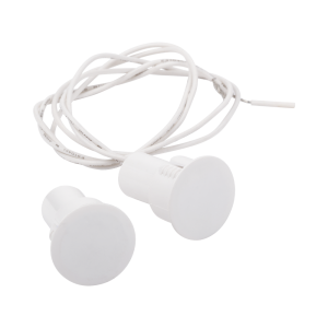 Contacto magnético para puertas y ventanas Metálicas, aluminio y madera de empotrar color blanco / GAP: 19mm