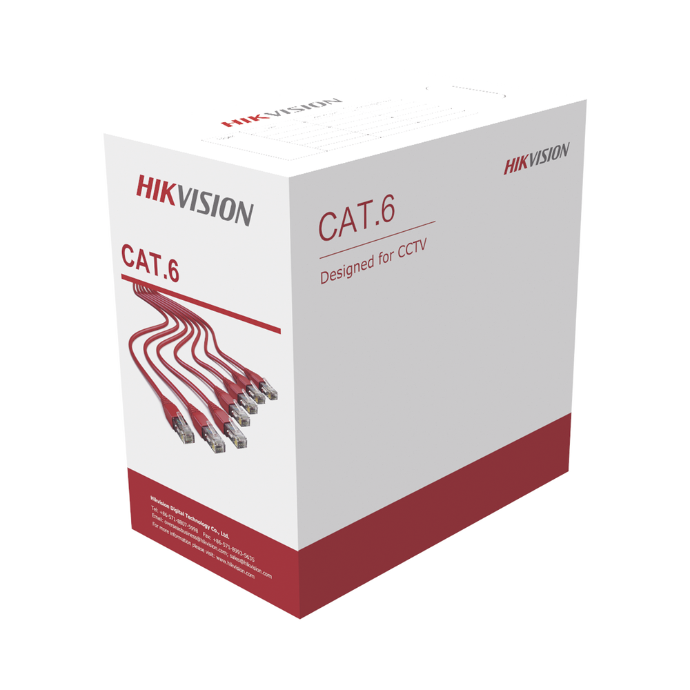 Bobina de Cables UTP 305 mts / Cat6 / CCA / 24 AWG / PVC / Uso en Interior / Color Blanco