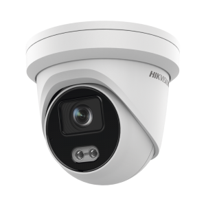 Turret IP 4 Megapixel / Imagen a color 24/7 / Lente 4 mm / Luz Blanca 40 mts / Exterior IP67 / Micrófono Integrado / WDR 120 dB / Audio y Alarma