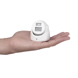 Ultra Mini Turret TURBO 1080p / Gran Angular / Lente 2.8 mm / 20 mts IR EXIR / Exterior IP67 / 4 Tecnologías (TVI / AHD / CVBS) / dWDR