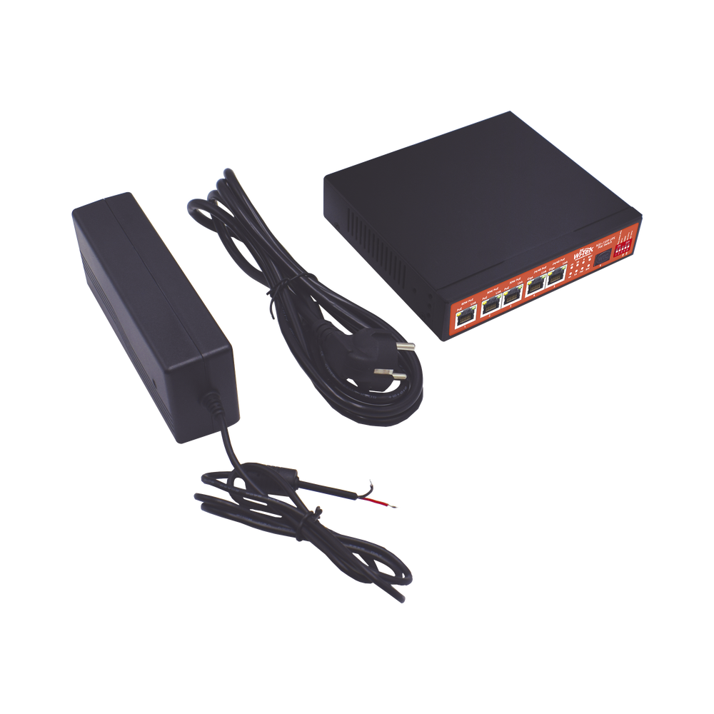 Switch No Administrable de 5 puertos Gigabit PoE (802.3af/at/bt y Pasivo de 24 Vcc) + 1 puerto SFP Gigabit, con controlador de carga para baterías - Image 3