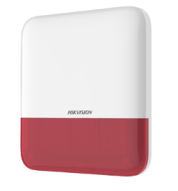 Sirena Inalámbrica con Estrobo Rojo para Exterior IP65 / 110 dB