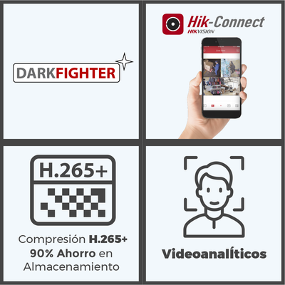 Bala IP 8 Megapixel (4K)/ Lente Mot. 2.8 a 12 mm / 60 mts IR EXIR /Exterior IP67 / IK10 / WDR 120 dB / PoE / Videoanaliticos (Filtro de Falsas Alarmas) / Ultra Baja Iluminación / Entrada y Salida de Audio y Alarmas - Image 4