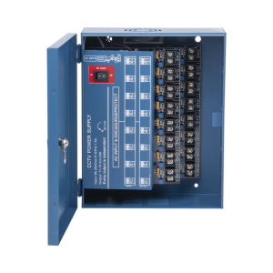 Fuente de poder profesional HEAVY DUTY de 11-15 Vcd @ 20 Amper, para 16 cámaras, con voltaje de entrada de: 90 - 264 VCA, 47~63Hz / Compatible con cámaras 4K