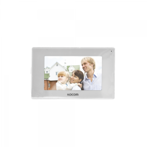 Monitor 7" color blanco, alta definición (HD), tipo espejo, con entrada microSD para grabación