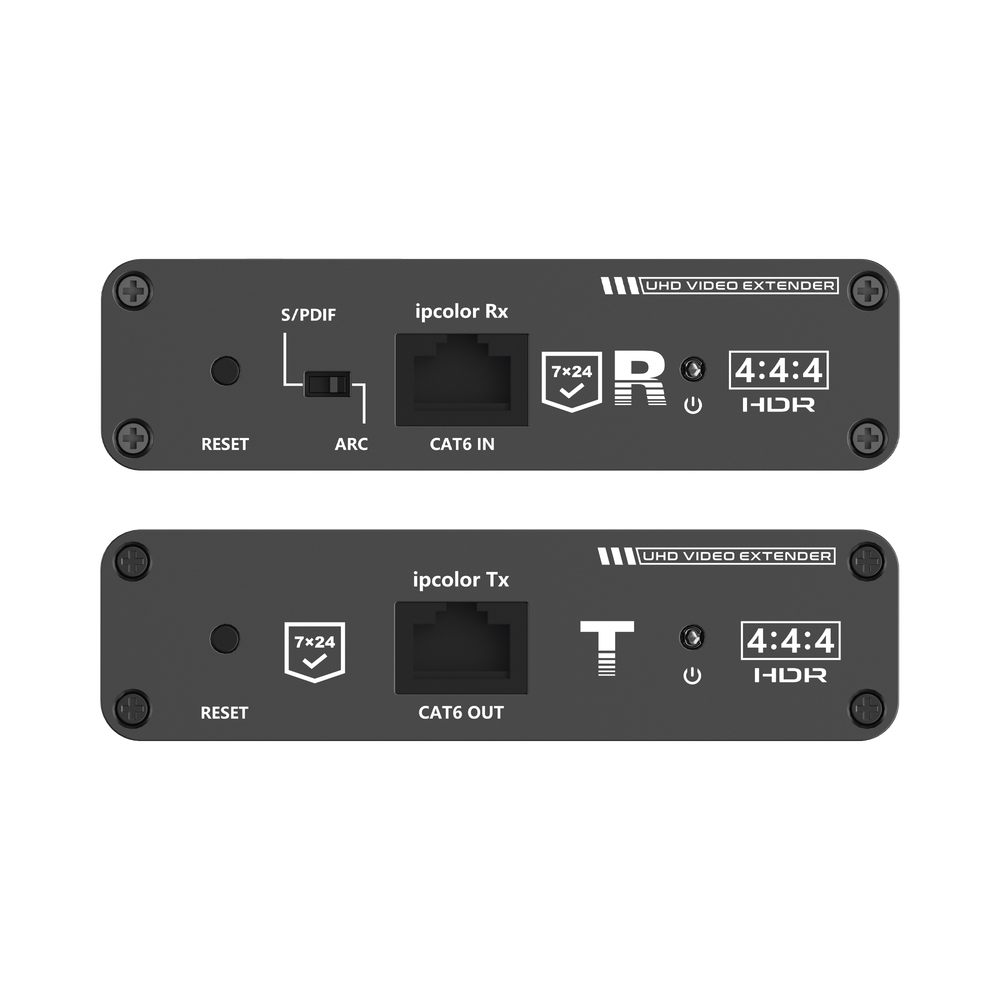 Kit Extensor HDMI hasta 700 metros con conexión en cascada / Resolución 4K @ 60 Hz/ Cat 6, 6a y 7 / IPCOLOR / CERO LATENCIA / SIN COMPRIMIR / HDR10 / Salida Loop / IR bidireccional / Puerto S/PDIF / Soporta ARC / Soporta 10 TT-676-Rx. - Image 2