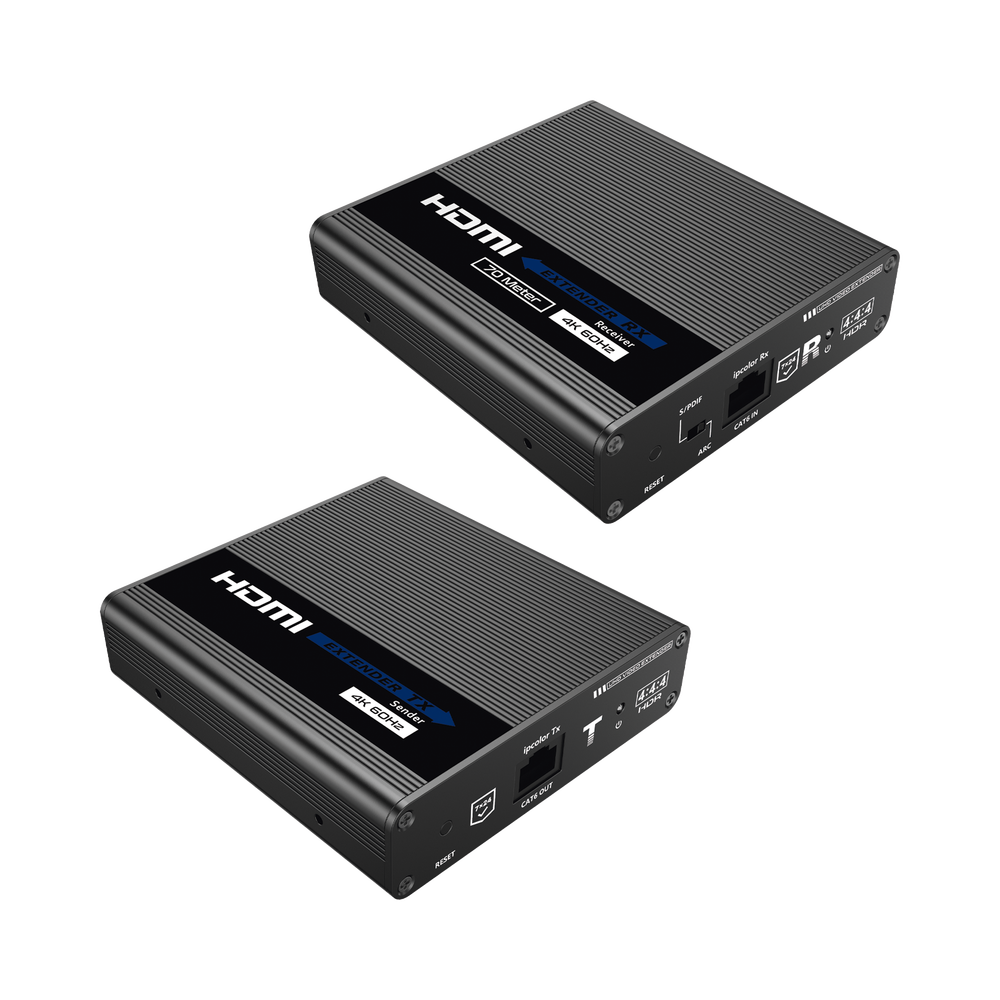 Kit Extensor HDMI hasta 700 metros con conexión en cascada / Resolución 4K @ 60 Hz/ Cat 6, 6a y 7 / IPCOLOR / CERO LATENCIA / SIN COMPRIMIR / HDR10 / Salida Loop / IR bidireccional / Puerto S/PDIF / Soporta ARC / Soporta 10 TT-676-Rx. - Image 4