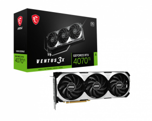 Tarjeta de Video MSI NVIDIA GeForce RTX 4070 Ti VENTUS 3X 12G OC, 12GB 192-bit GDDR6X, PCI Express 4.0