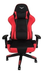 Silla Gamer Falcon Naceb , hasta 140Kg, Negro/Rojo