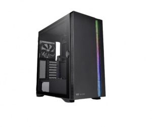 Gabinete Thermaltake H700 con Ventana RGB, Midi-Tower, ATX/Micro-ATX/Mini-ITX/EATX, USB 2.0/3.0, sin Fuente, 2 Ventiladores LED Instalados, Negro