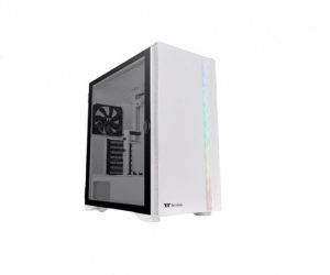 Gabinete Thermaltake H700 con Ventana RGB, Midi-Tower, ATX/Micro-ATX/Mini-ITX/EATX, USB 2.0/3.0, sin Fuente, 2 Ventiladores LED Instalados, Blanco