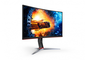 Monitor Gamer Curvo AOC C24G2 23.8", Full HD, FreeSync, 165Hz, HDMI, Negro - Image 3