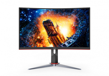 Monitor Gamer Curvo AOC C24G2 23.8", Full HD, FreeSync, 165Hz, HDMI, Negro - Image 7