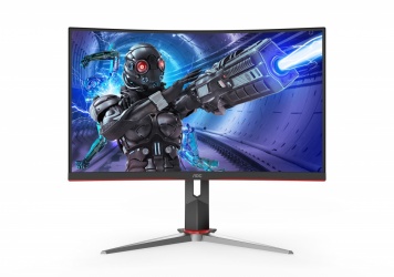 Monitor Gamer Curvo AOC C27G2 LED 27", Full HD, FreeSync, 165Hz, HDMI, Negro/Rojo - Image 6