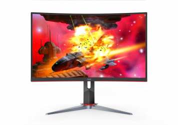 Monitor Gamer Curvo AOC CQ32G2S LED 32", UltraWide Full HD, FreeSync, 165Hz, HDMI, Negro/Rojo - Image 6