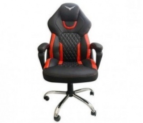 Silla Gamer Tank Naceb , hasta 120Kg, Negro/Rojo