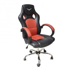Silla Gamer Warpanther Naceb , hasta 120Kg, Negro/Rojo