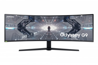 Monitor Gamer Curvo Samsung Odyssey G9 49", Super Ultra Widescreen, G-Sync, 240Hz, HDMI, Negro/Blanco