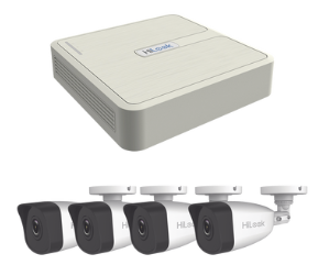 KIT IP 4 Megapixel / NVR de 4 Canales / 4 Cámaras IP Bala