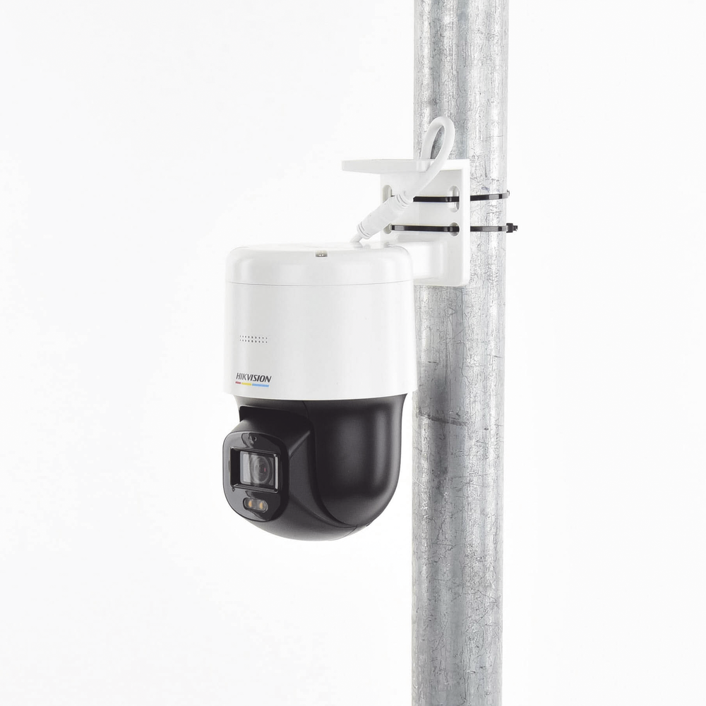 Domo PT IP 4 Megapixel / Lente 4 mm / Luz Blanca 30 mts / dWDR / PoE / IP66 / Micrófono y Bocina Interconstruido / Micro SD / Incluye Montaje de Pered y Techo - Image 2