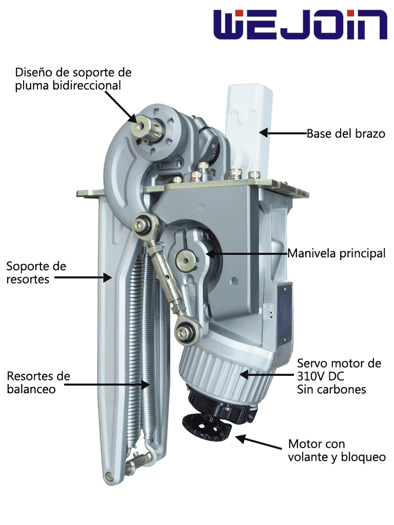 Barrera Vehicular izquierda de uso rudo / Servo Motor / Brazo Octagonal Articulado de 3 metros a 180° / Velocidad 3 segundos / Izquierda o Derecha - Image 4