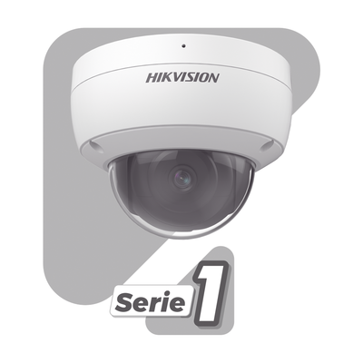 Domo IP 5 Megapixel / Lente 2.8 mm / 30 mts IR / WDR 120 dB / Exterior IP67 / Micrófono Integrado / H.265+ / PoE / ONVIF / MicroSD