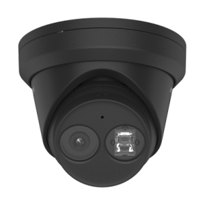 Turret IP 4 Megapixel / Color Negro / Lente 2.8 mm / 30 mts IR EXIR / Exterior IP67 / WDR 120 dB / PoE / Videoanaliticos (Filtro de Falsas Alarmas) / Micrófono Integrado / Metal / MicroSD