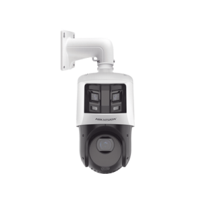 Domo PTZ IP 4 Megapixel con Cámara Panoramica 6 Megapixel / 25X Zoom / 100 mts IR / IP66 / WDR / PoE+ / Entrada-Salida de Audio y Alarma / Ultra Baja Iluminación / Micro SD