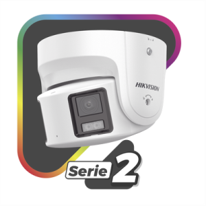 Turret IP Panorámica 8 Megapixel / 180° / Imagen a Color 24/7 / PoE / WDR 130° / IP67 / ACUSENSE / Protección Activa (Luz Estroboscópica y Alarma Audible) / MicroSD