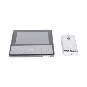 KIT DE VIDEOPORTERO IP COLOR NEGRO / Apertura con app / Súper elegante / Monitor WIFI / soporta 4 monitores y 2 frentes de calle/