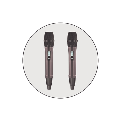 Kit de Microfonía inalámbrico | 2 Micrófonos de mano | Receptor UHF | Pantalla LCD | 200 Canales | Gran cobertura - Image 4